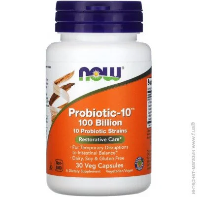      NOW Probiotic-10 100 billion, 30 