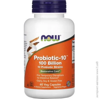      NOW Probiotic-10 100 billion, 60 