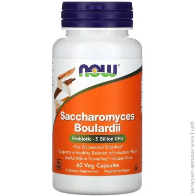      NOW Saccharomyces Boulardi, 60 