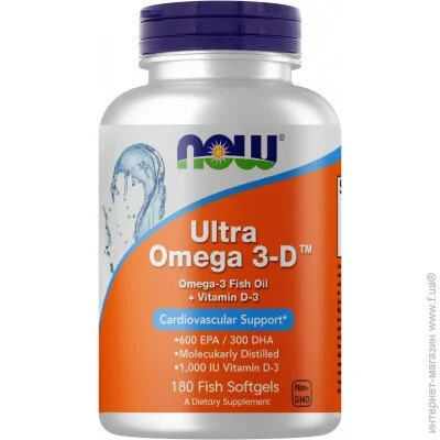     NOW Ultra Omega-3-D, 180 
