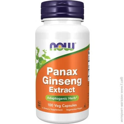   NOW Panax Ginseng 500 mg 100 Veg Caps (000016554)