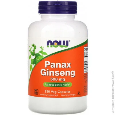   NOW Panax Ginseng 500 mg 250 Veg Caps (000003209)
