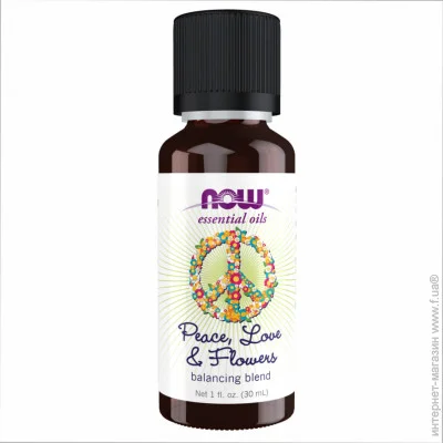  NOW Peace, Love & Flowers Oil Blend - 30ml (1fl.oz) (2022-10-2685)