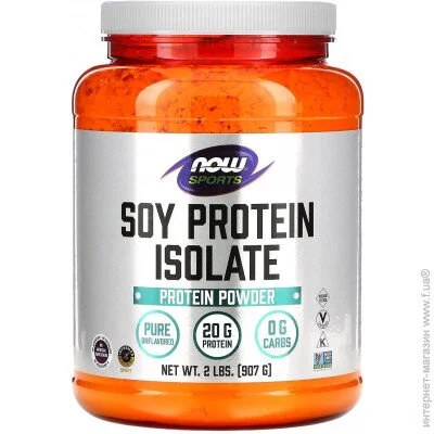  NOW Soy Protein Isolate 907 g /38 servings/ Unflavored (000017677)