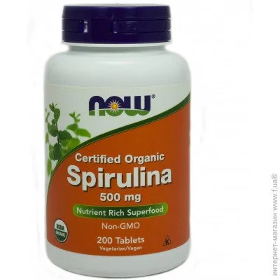   NOW Spirulina 500, 200 