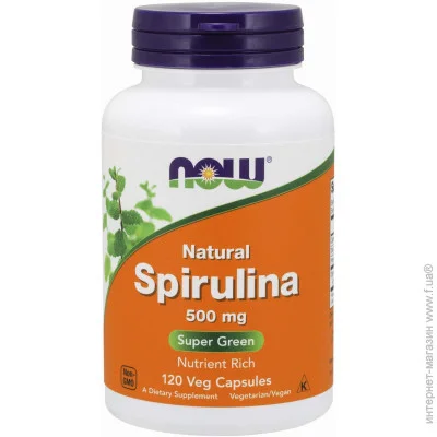   Now Spirulina 500mg 120 caps (00000018446)