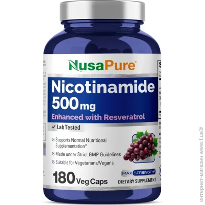   Nusapure    - Nicotinamide with Resveratrol 180 