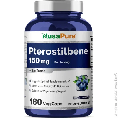   Nusapure  - Pterostilbene 150mg 180 