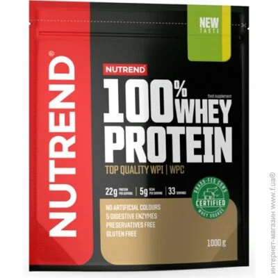  Nutrend 100% Whey Protein 1000 g /33 servings/ Strawberry (000013734)