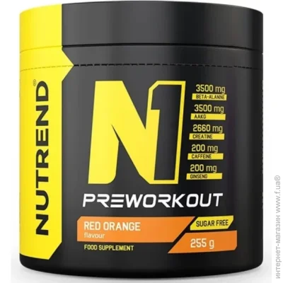 Nutrend N1 Preworkout 255 g /30 servings/ Red Orange (000025949)