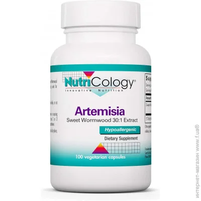 Спеціальна добавка Nutricology Екстракт солодкого полину Artemisia 100 капсул Спеціальна добавка Nutricology Екстракт солодкого полину Artemisia 100 капсул