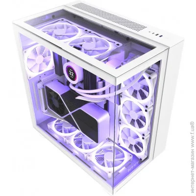  NZXT H Series H9 Elite Edition ATX Mid Tower Chassis All White (CM-H91EW-01)