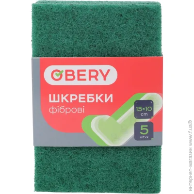 Obery Скребок для посуды фибровый 10x15 см 5 шт. Obery Скребок для посуды фибровый 10x15 см 5 шт.