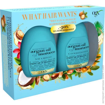 Набор косметики OGX Секрет ухоженных волос (3574661647074) Набор косметики OGX Секрет ухоженных волос (3574661647074)