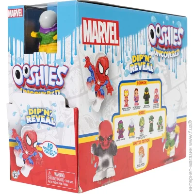 Фигурка с аксессуарами Ooshies Игровая фигурка-сюрприз в капсуле – Марвел 20997 Фигурка с аксессуарами Ooshies Игровая фигурка-сюрприз в капсуле – Марвел 20997