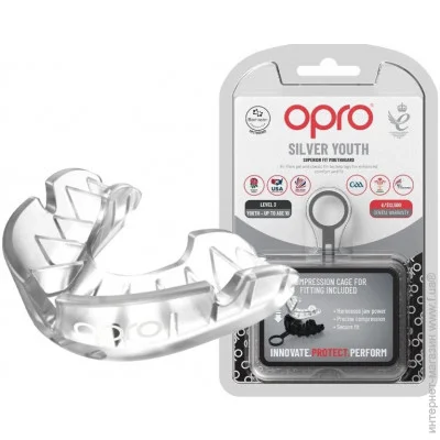 Opro  Silver  ( 11+ ) Clear (art.102502006)