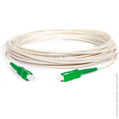 Optolink FTTH SC/APC-SC/APC, 3mm, 30m , LSZH, white