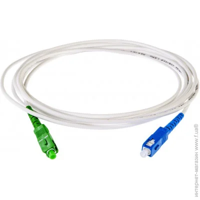 Optolink FTTH SC/APC-SC/UPC, 3mm, 10m , LSZH, white