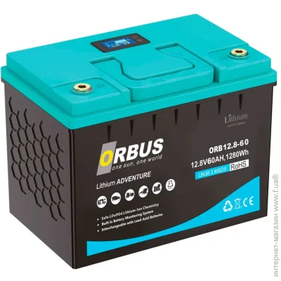    Orbus -- (-)  LiFePO4 12.8  60 