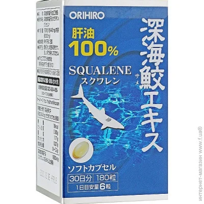   Orihiro Squalene 300 mg 180 Caps (000019082)