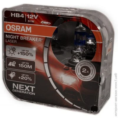    Osram 9006NL HB4 Night Breaker LASER NG + 150% 51W 12V P22d HardDuopet (9006NLHCB)