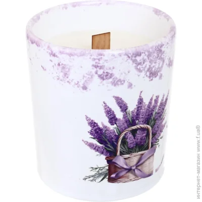 Pako-If Свеча ароматическая Лаванда в керамическом кашпо 85х120 мм Pako-If Свеча ароматическая Лаванда в керамическом кашпо 85х120 мм