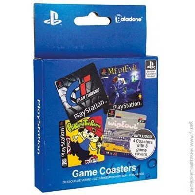 ϳ Paladone Playstation Game Coasters