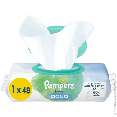Pampers    Harmonie Aqua 48 .