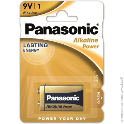  Panasonic Alkaline Power 6LR61 (6LR61REB/1BP)