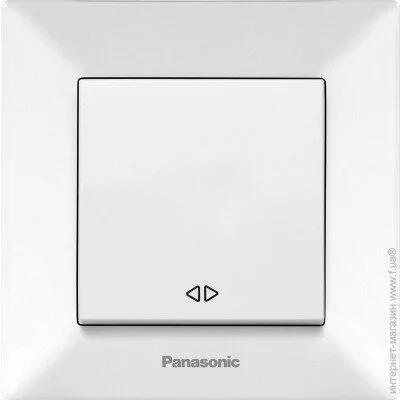 Panasonic Выключатель Arkedia Slim одноклавишный перекрестный белый Panasonic Выключатель Arkedia Slim одноклавишный перекрестный белый