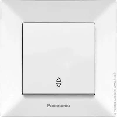 Panasonic Выключатель Arkedia Slim одноклавишный проходной, белый Panasonic Выключатель Arkedia Slim одноклавишный проходной, белый