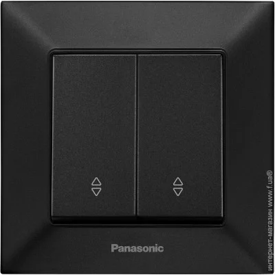 Panasonic Выключатель двухклавишный Arkedia Slim без подсветки 480100237 Panasonic Выключатель двухклавишный Arkedia Slim без подсветки 480100237