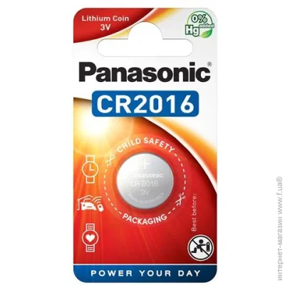  Panasonic CR2016 Lithium (CR-2016EL/1B)