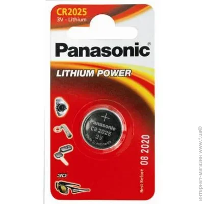  Panasonic CR2025 Lithium (CR-2025EL/1B)