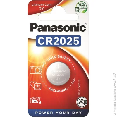  Panasonic CR2025 Lithium (CR-2025EL/1B)
