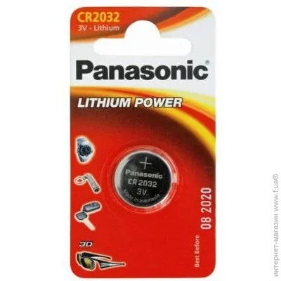  Panasonic CR2032 Lithium (CR-2032EL/1B)