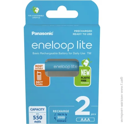  Panasonic Eneloop Lite AAA 550 Ni-MH, 2. (BK-4LCCE/2BE)