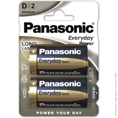 Panasonic  EVERYDAY POWER  D (LR20) , 2 . (LR20REE / 2B)