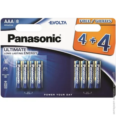 Panasonic  Evolta  AA , 8 . (LR03EGE/8B4F)