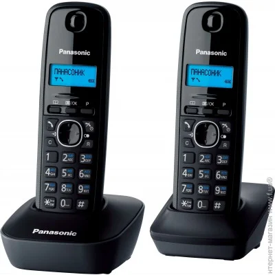  Panasonic KX-TG1612 Black/Grey (KX-TG1612UAH)