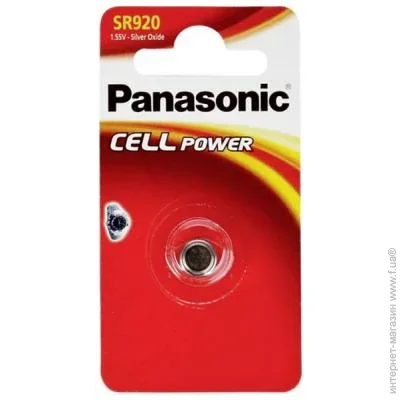  Panasonic SR920 Silver Oxide, 1. (SR-920EL/1B)