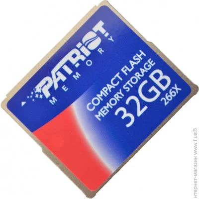 Карта пам'яті Patriot Compact Flash 32Gb (PSF32G266CF) Карта пам'яті Patriot Compact Flash 32Gb (PSF32G266CF)