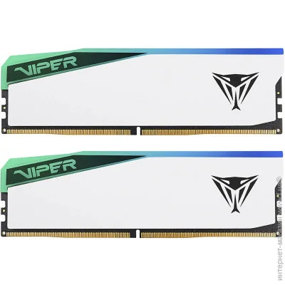  ' Patriot 32 GB (2x16GB) DDR5 6200 MHz Viper Elite 5 RGB (PVER532G62C42KW)
