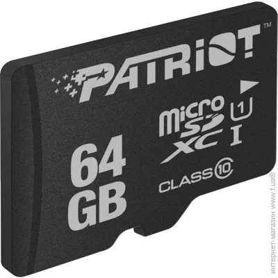 ' Patriot MicroSDXC 64GB UHS-I (Class 10) LX Series (PSF64GMDC10)