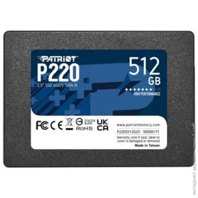 SSD Patriot P220 512 GB (P220S512G25)