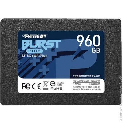 SSD Patriot Burst Elite 960GB 2.5 SATA III (PBE960GS25SSDR)