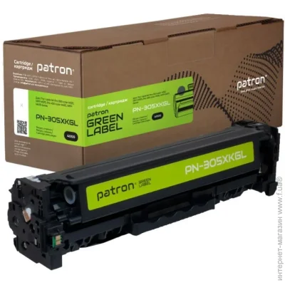 Patron  HP 305X (CE410X) black Green Label (PN-305XKG)