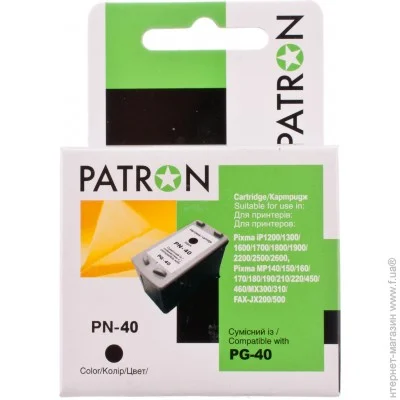  Patron PG-40 Black (CI-CAN-PG-40-B-PN)
