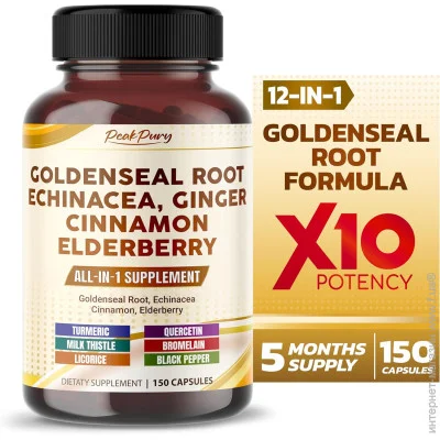   Peakpury   - Goldenseal Root Echinacea Cinnamon Elderberry 150 