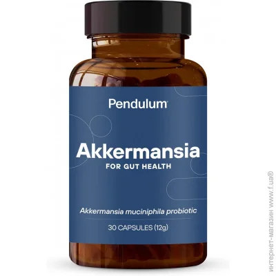 Специальная добавка Pendulum Пробиотик +  пребиотик для здоровья кишечника Akkermansia 30 капсул Специальная добавка Pendulum Пробиотик +  пребиотик для здоровья кишечника Akkermansia 30 капсул